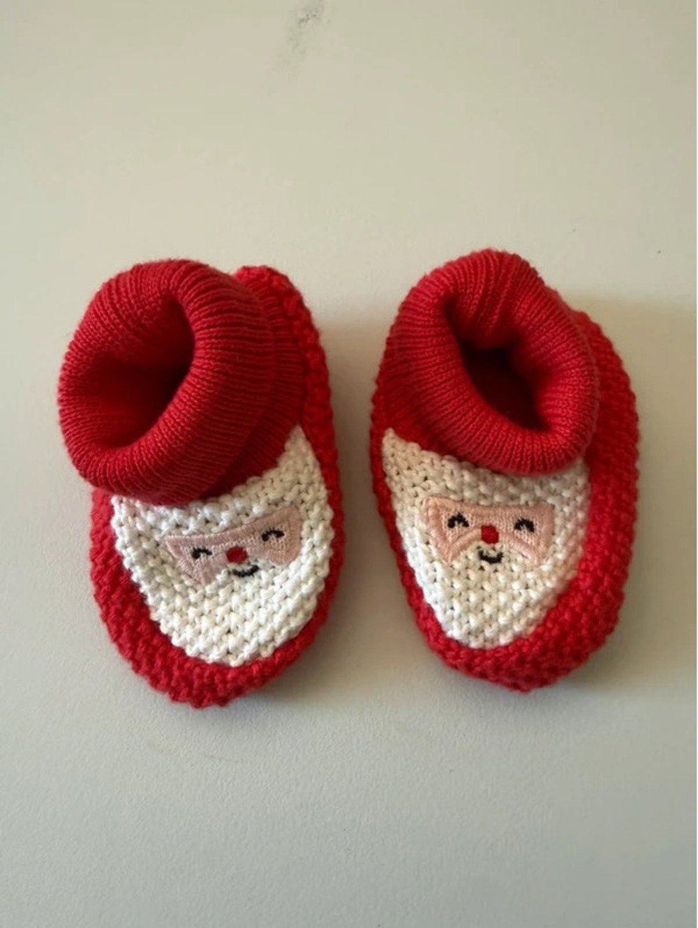Newborn Santa Booties